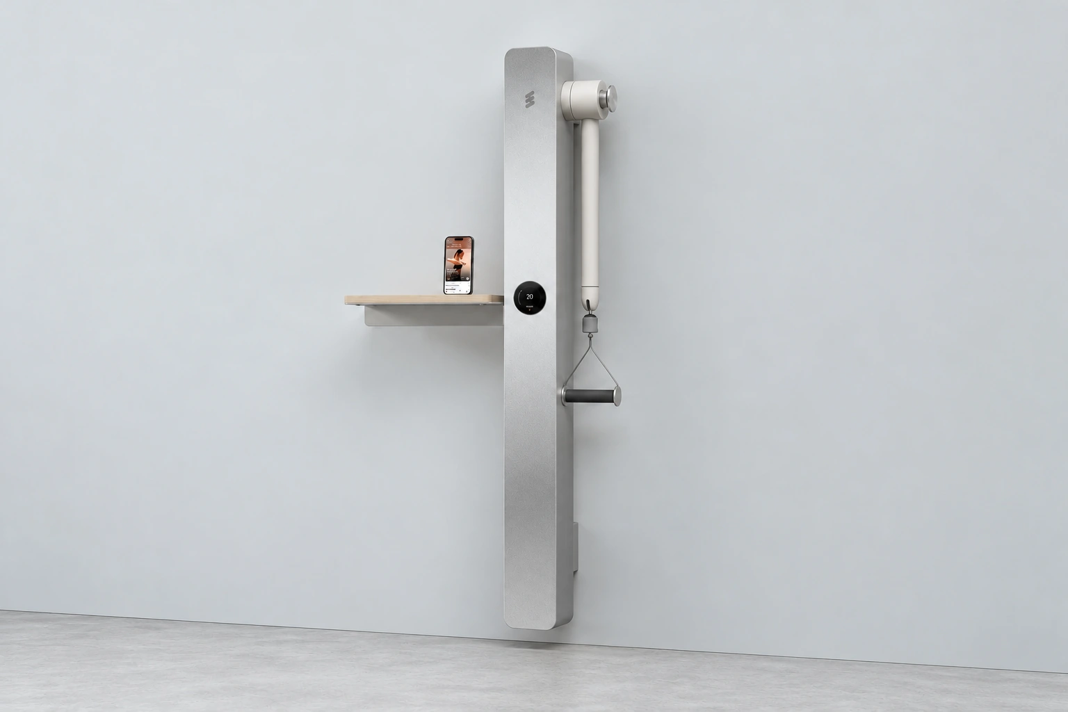 Amp System — complete three-quarter view, illustrative studio reconstruction